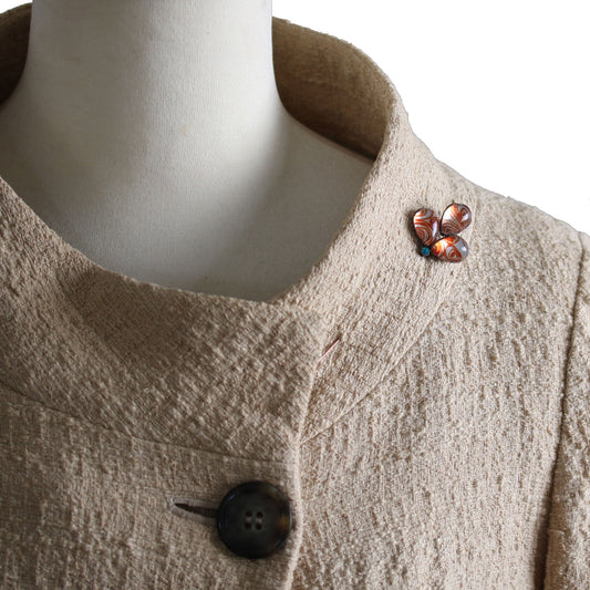 Long Hatpin Orange Vortex Leaf TAMARUSAN