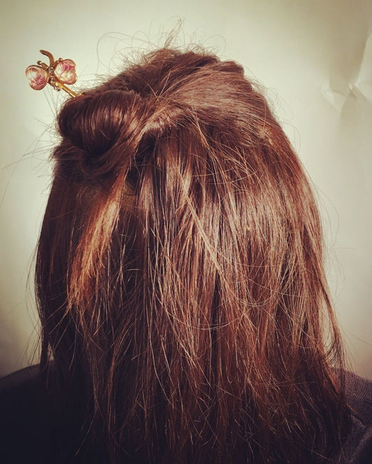 Changeable Ornament Hairpin Butterfly Pink TAMARUSAN