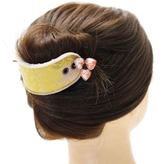 Hairpin Barrette Japanese Style Orange TAMARUSAN