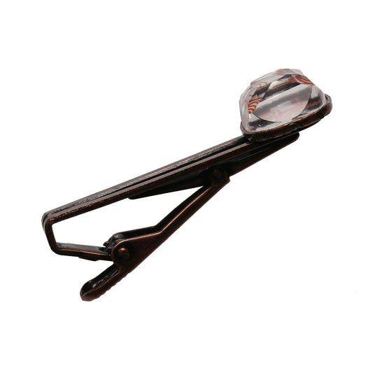 Simple Tie Clip Orange Square Gift TAMARUSAN