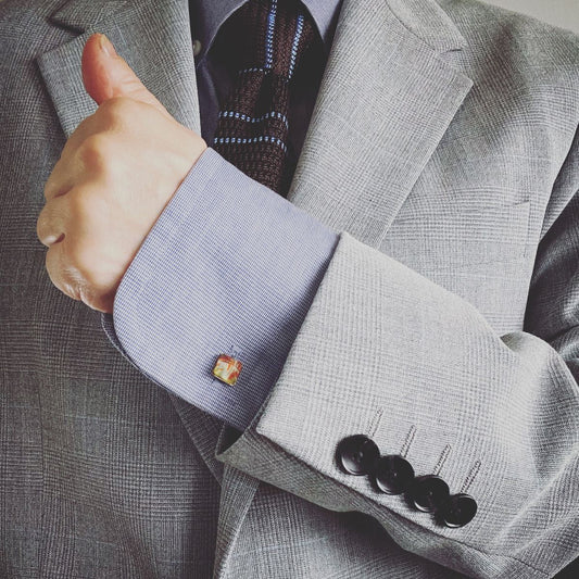 Cuff Links Small Chrysanthemum Multicolor TAMARUSAN