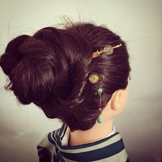 Changeable Ornament Hairpin Surface Water Blue TAMARUSAN