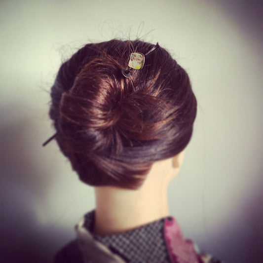 Changeable Ornament Hairpin Simple Metal Multicolor TAMARUSAN