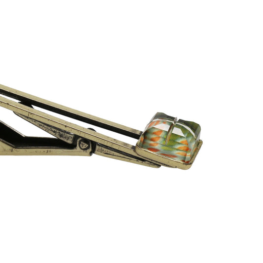 Simple Tie Clip Chrysanthemum Orange TAMARUSAN