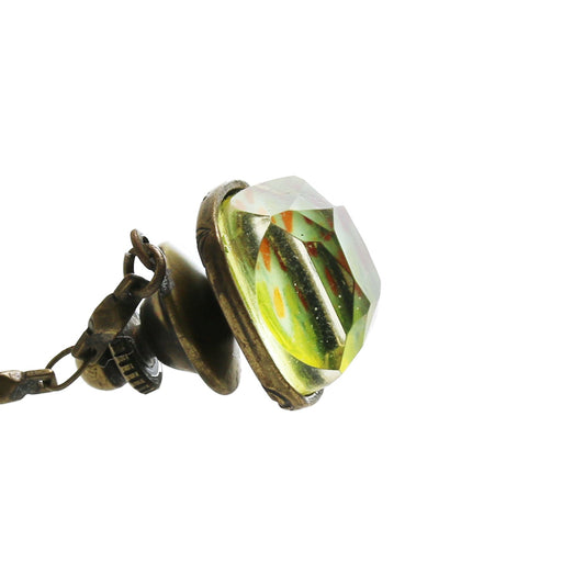 Tie Tack Chrysanthemum Square Green TAMARUSAN