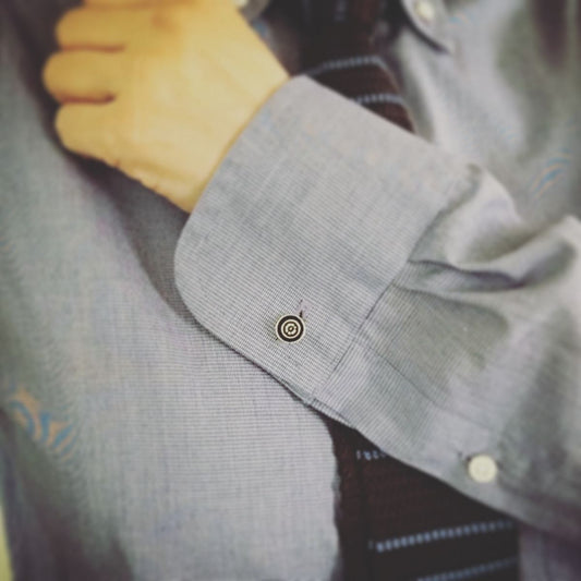 Cuff Links Tortoise Shell Gold TAMARUSAN