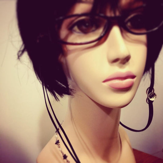 Eyegrass Chain Hematite Quartz White Black TAMARUSAN