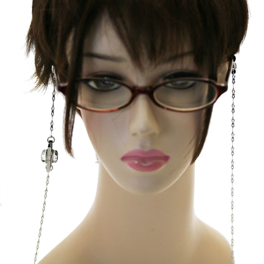 Eyeglass Chain Black White Simple Casual TAMARUSAN