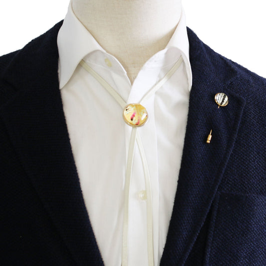 Hat Pin Black White Gold Tortoiseshell TAMARUSAN