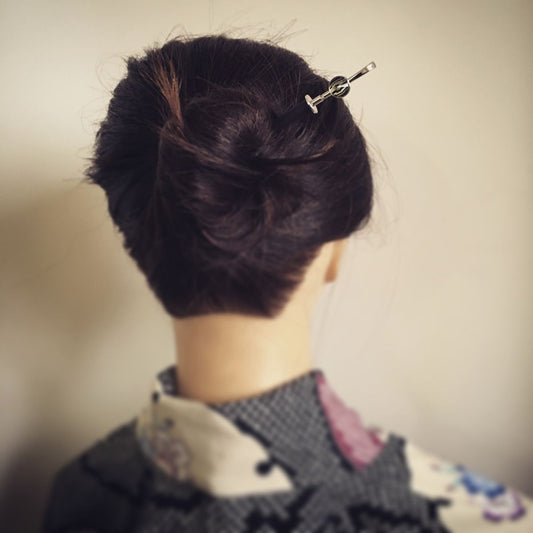 Changeable Ornament Hairpin White Arabesque TAMARUSAN