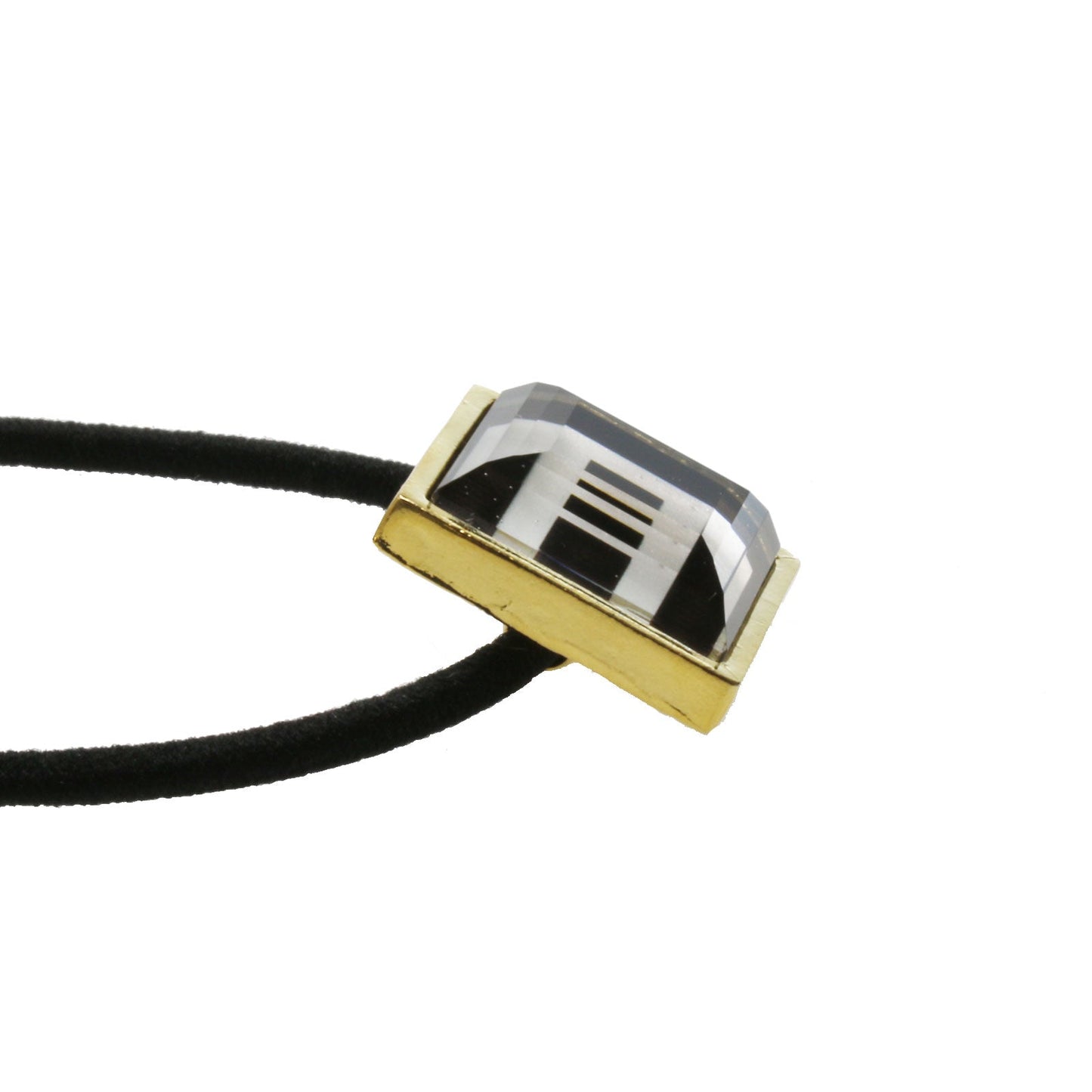 Simple Hair Elastic Black White 24k Gold TAMARUSAN