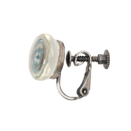 Earrings Blue Lily Original Resin TAMARUSAN