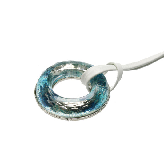 Eyeglass Holder Leather Lily Blue Lightweight TAMARUSAN