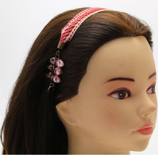 Hairband Red Ribbon Leaf TAMARUSAN