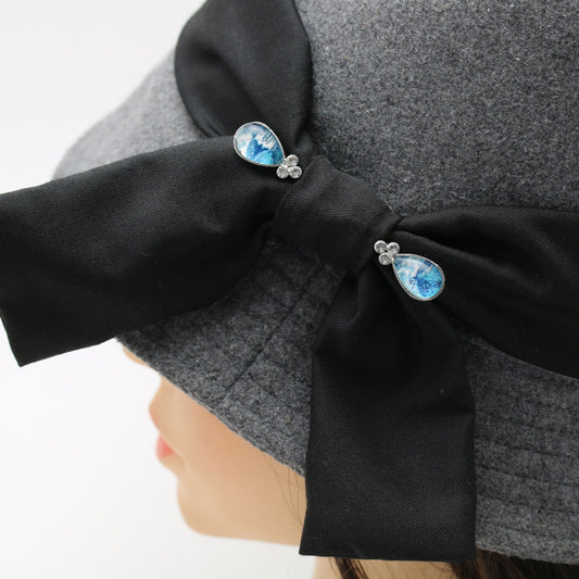 Ornamental Hatpin Blue Lily TAMARUSAN