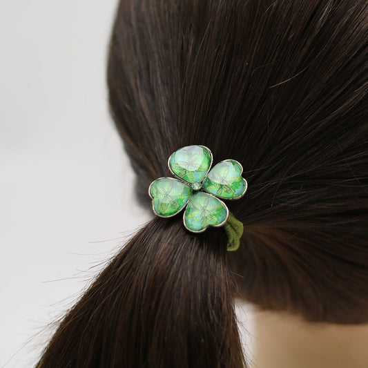 Hair Elastic Green Lily Clover TAMARUSAN