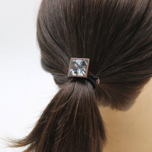 Simple Hair Elastic Lily Square White TAMARUSAN