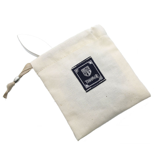 Hand Mirror With Bag Resin Original Handmade White TAMARUSAN