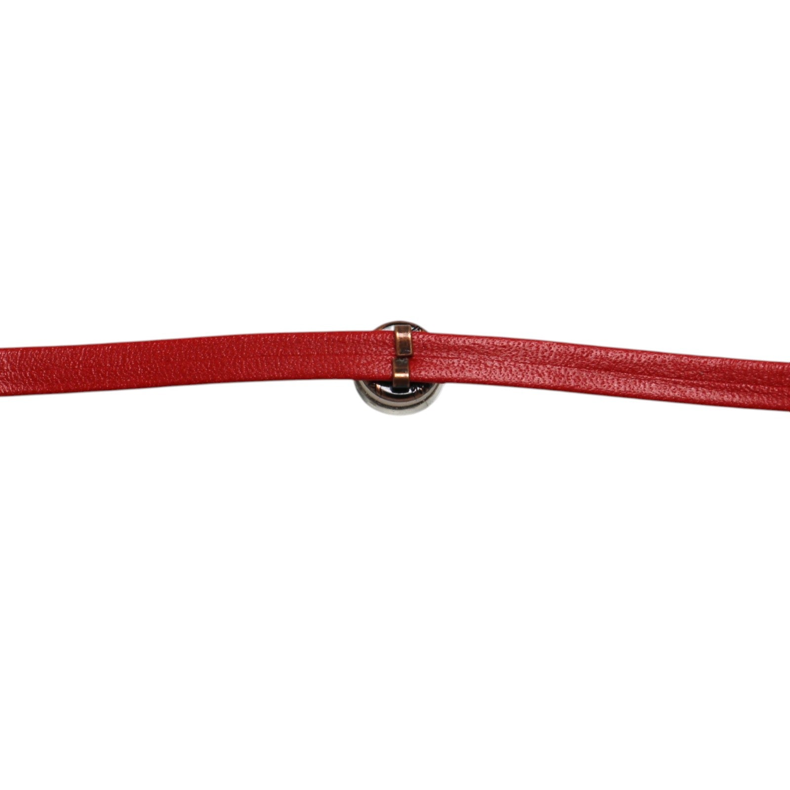 Bracelet Red Leather Hydrangea Coral TAMARUSAN