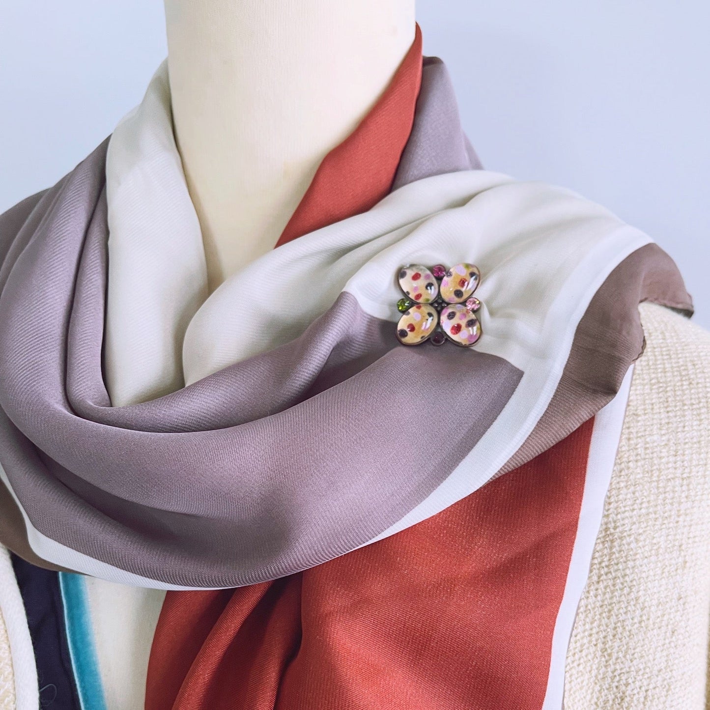 Brooch Pink Hydrangea TAMARUSAN