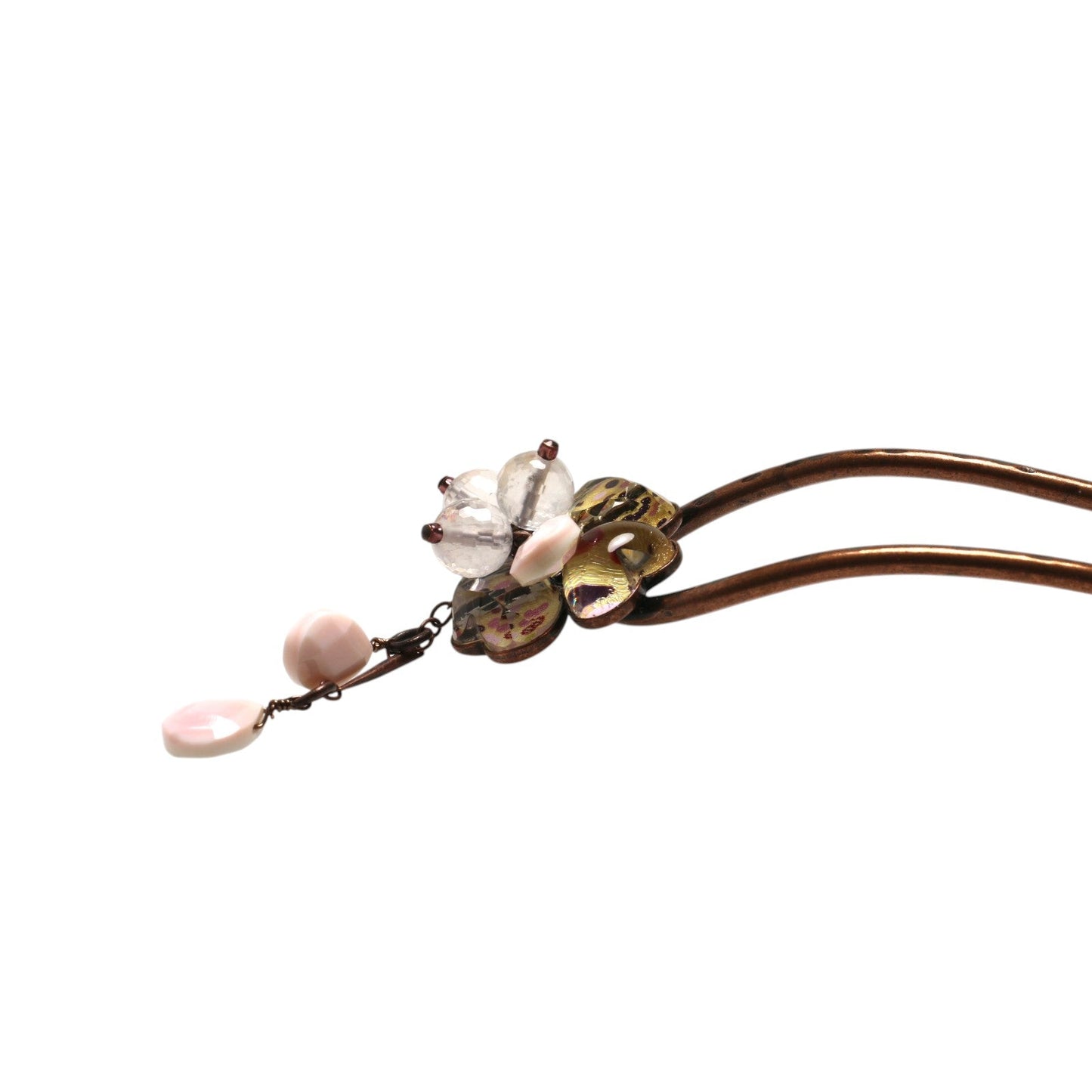 Short Hairpin Gold Jungle Pattern Multicolor TAMARUSAN
