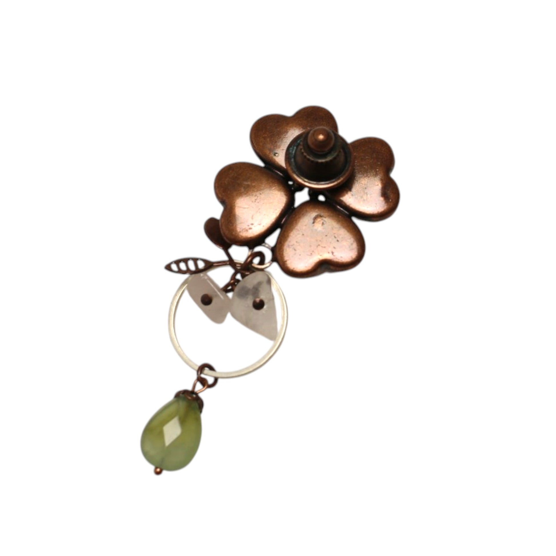 Pin Brooch Pink Hydrangea Flower TAMARUSAN