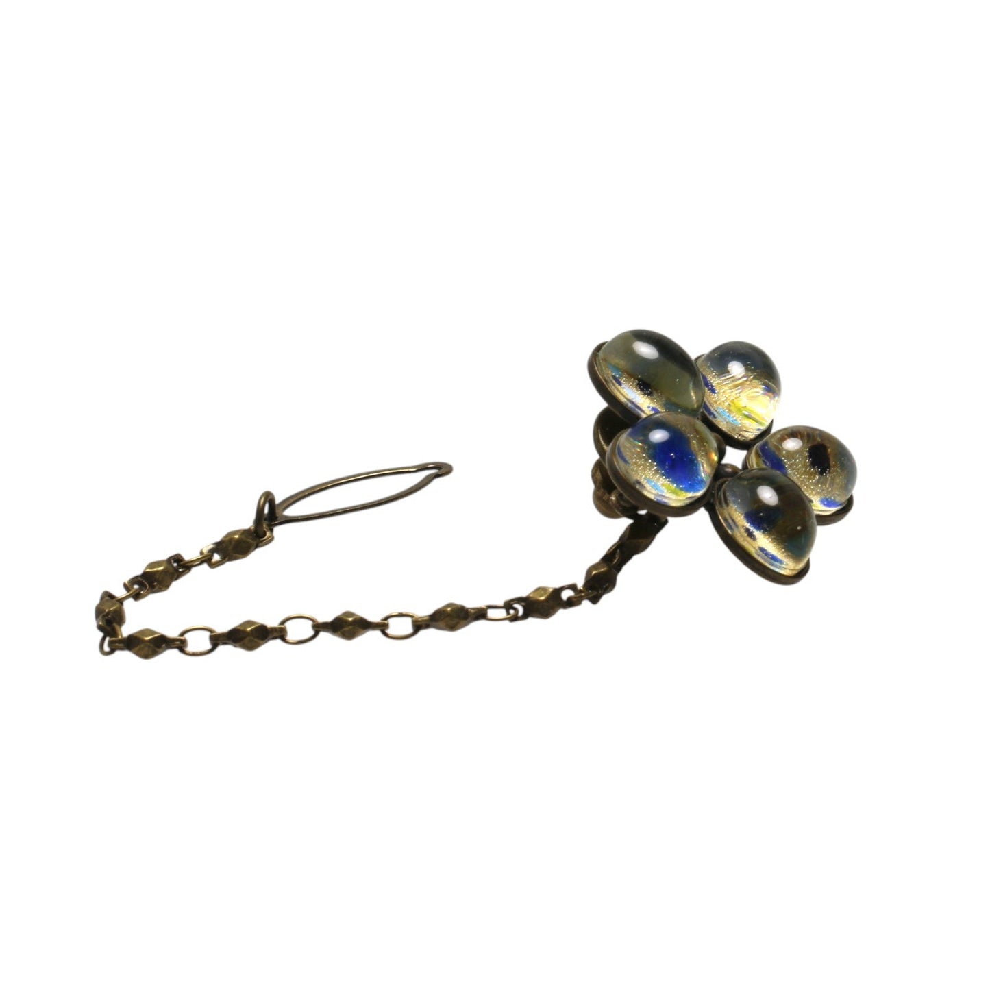 Blue and Purple Hydrangea Tie Tack TAMARUSAN