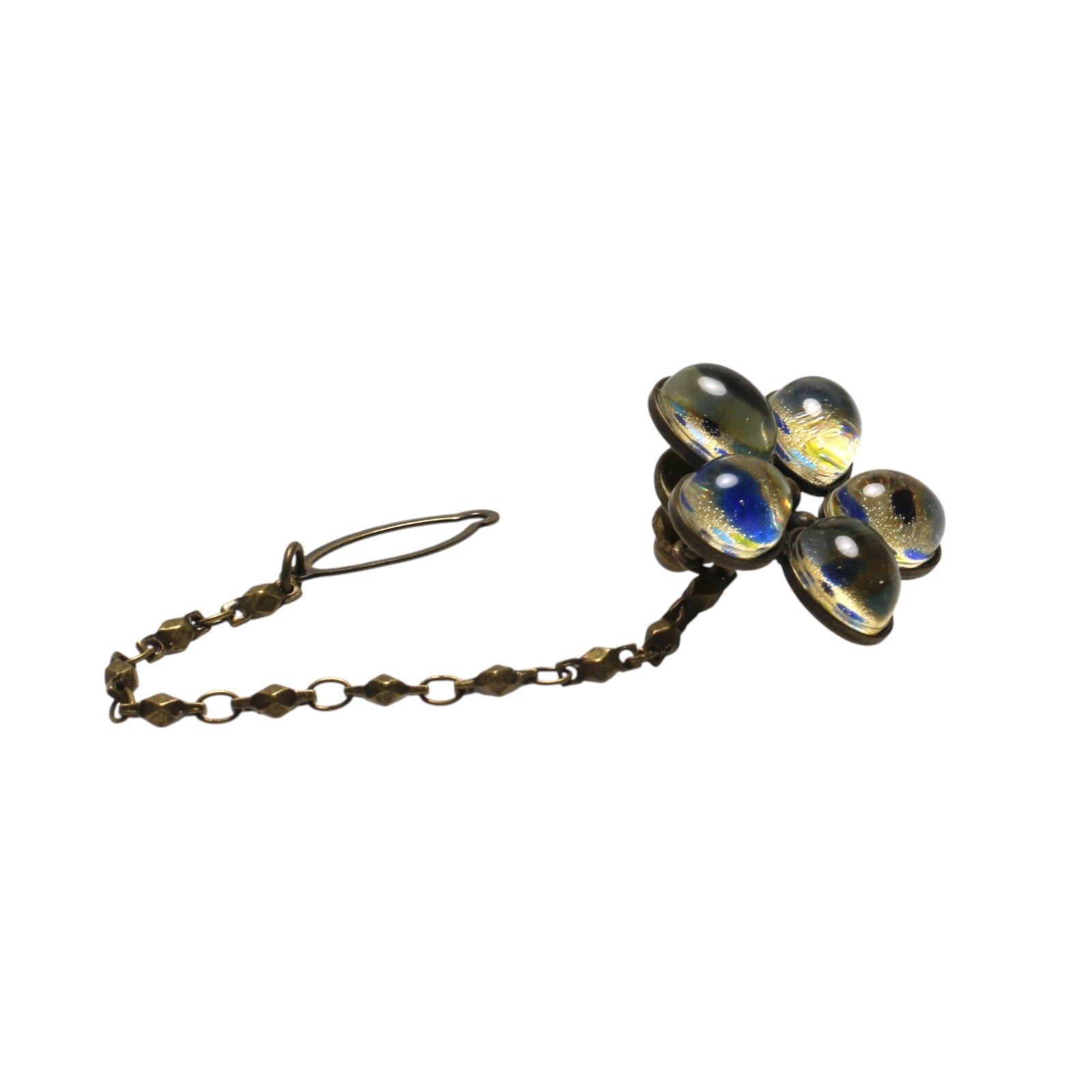 Blue and Purple Hydrangea Tie Tack TAMARUSAN