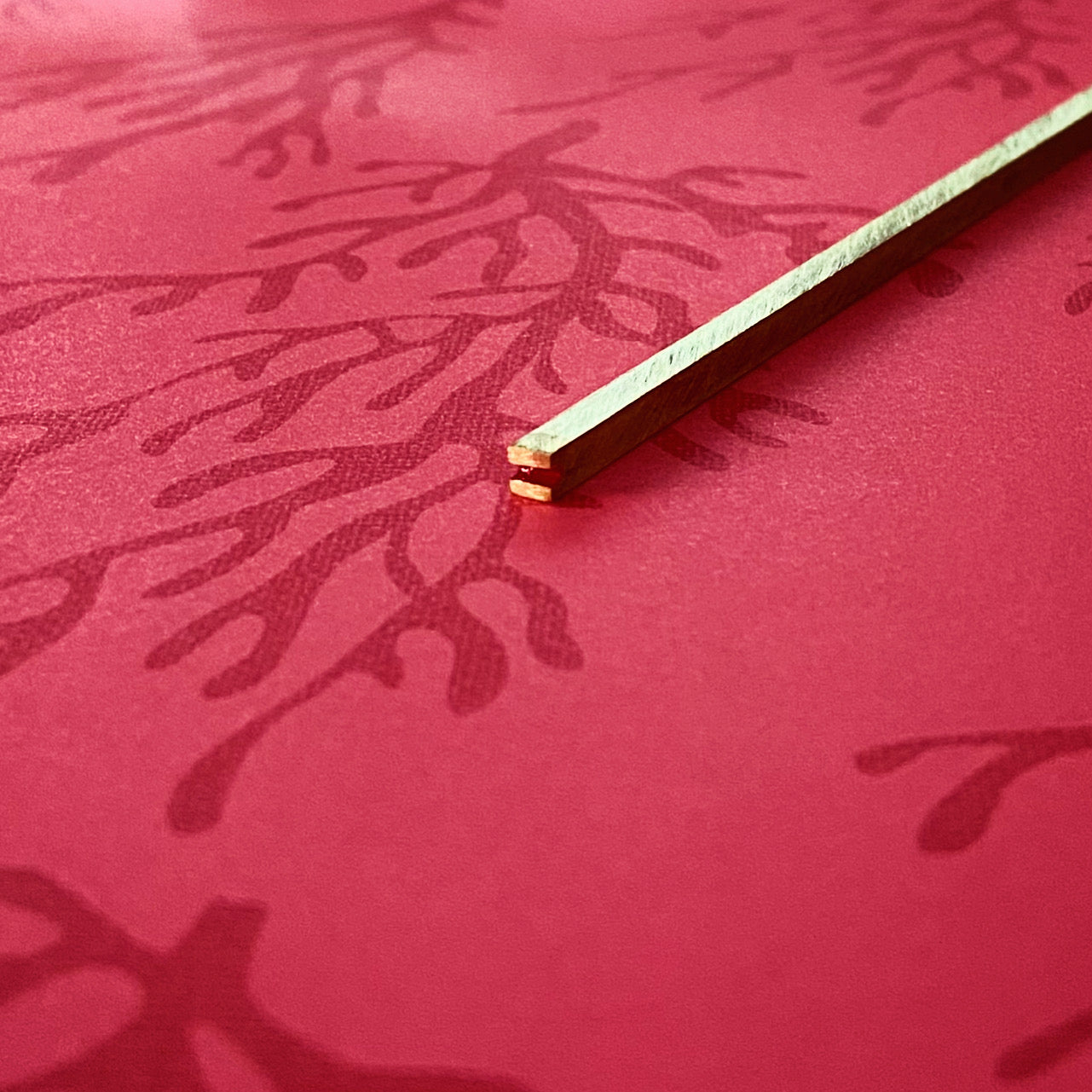Men's Hair Stick Brass Red TAMARUSAN