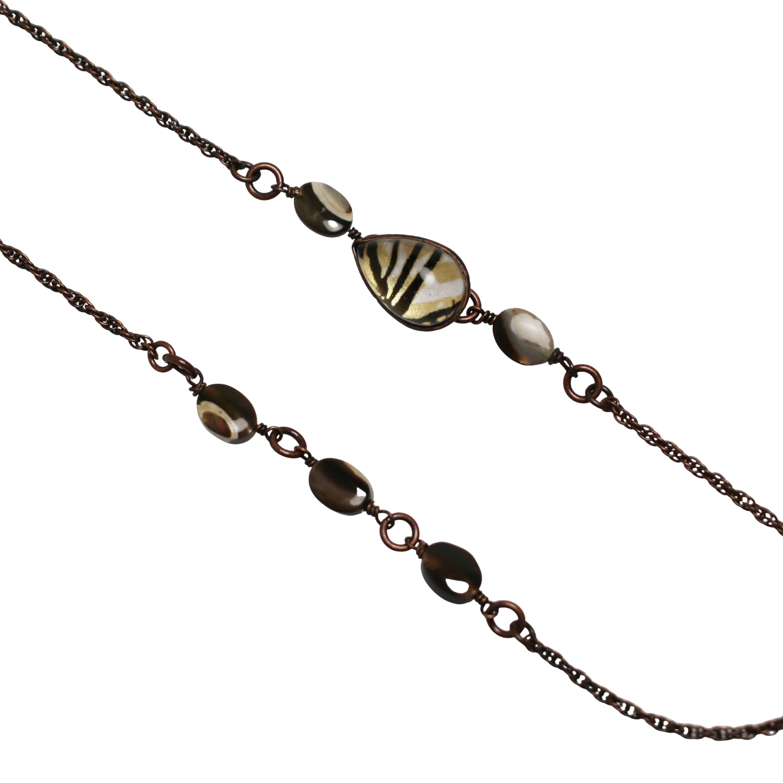 Eyeglass Chain Shell Simple Brown TAMARUSAN