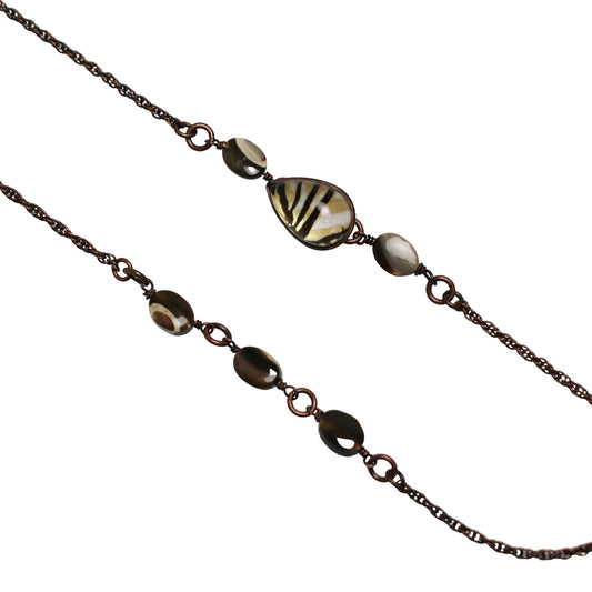 Eyeglass Chain Shell Simple Brown TAMARUSAN