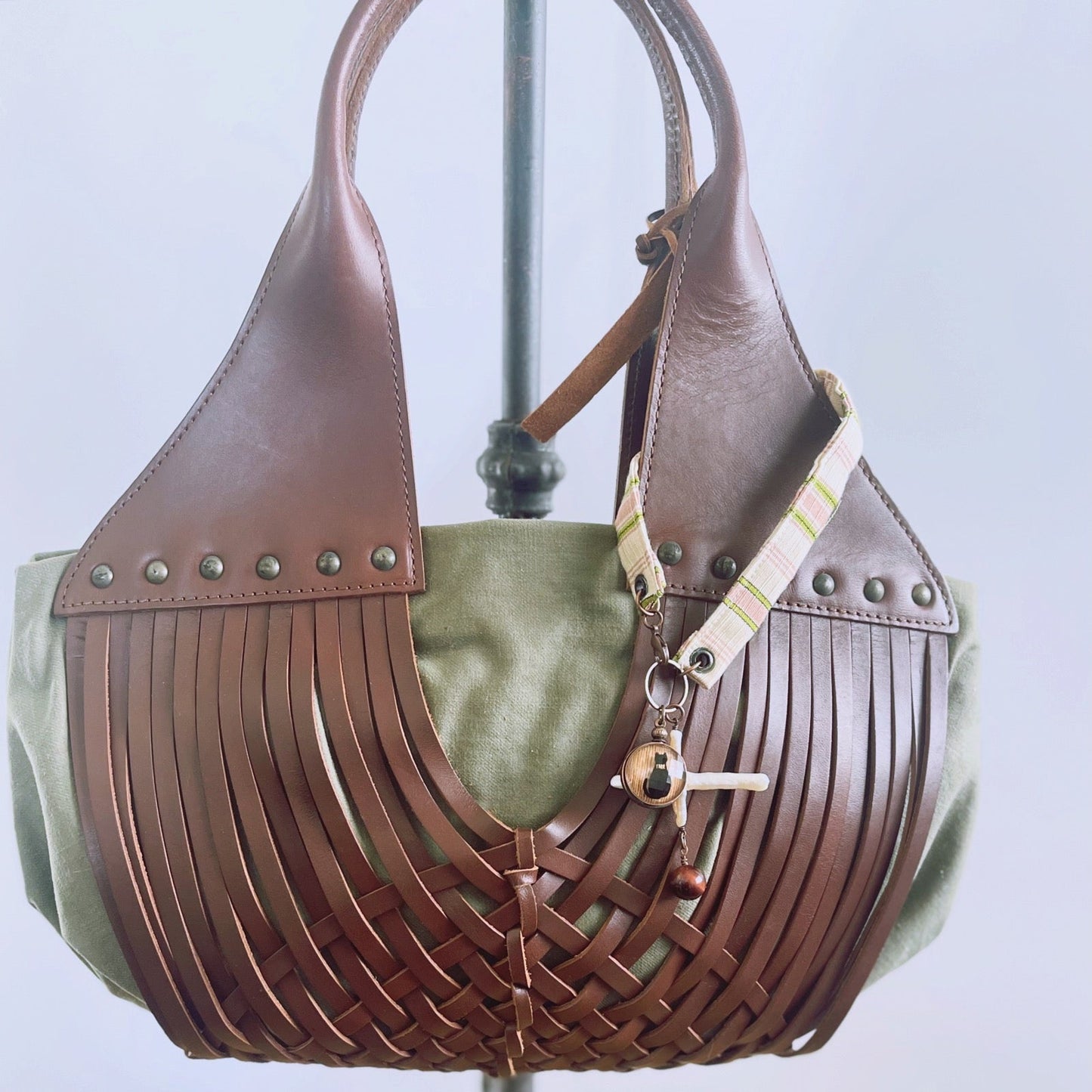 Bag Charm Dragonfly Airplane Freshwater Pearl TAMARUSAN