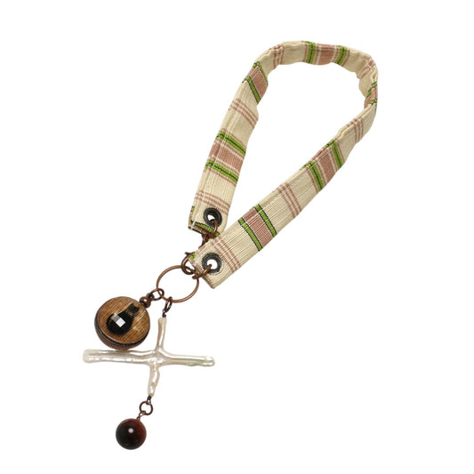 Bag Charm Dragonfly Airplane Freshwater Pearl TAMARUSAN