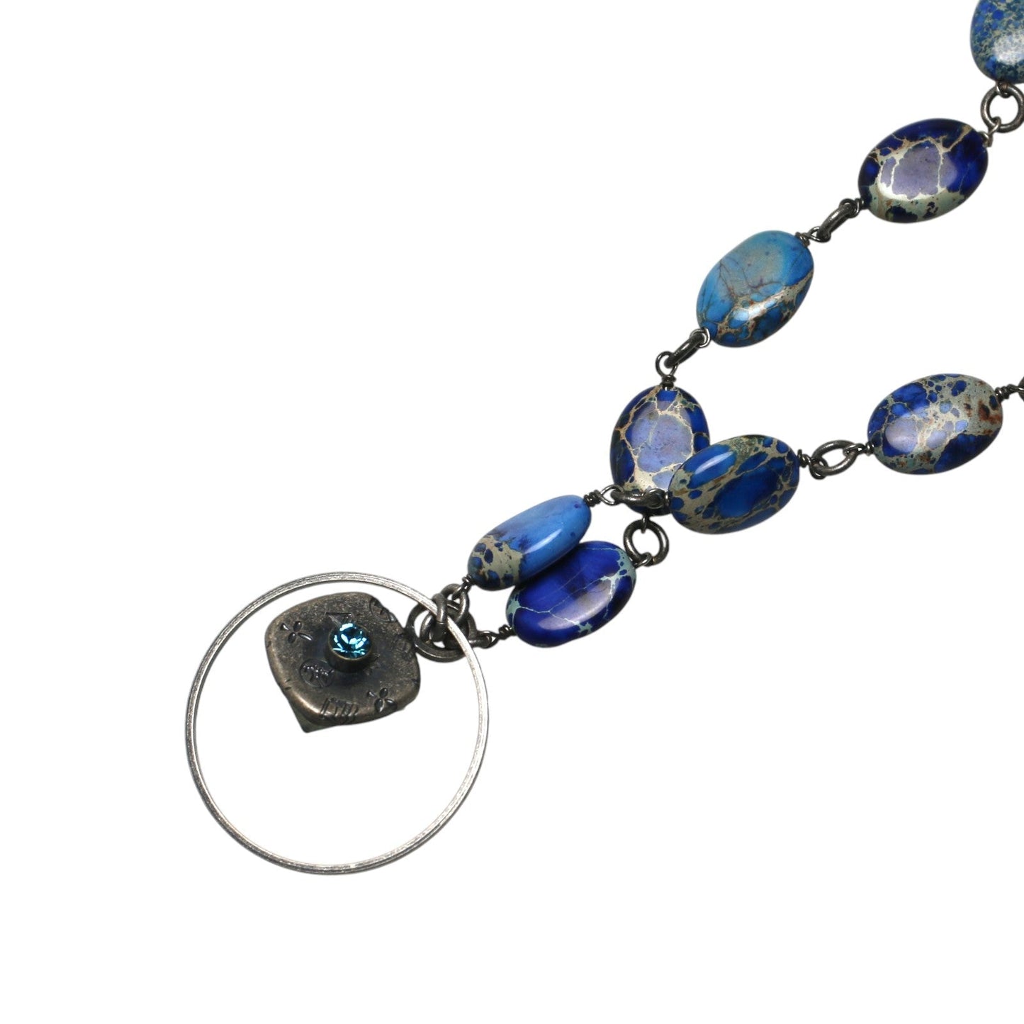 Glasses Holder Necklace Dragonfly Blue TAMARUSAN