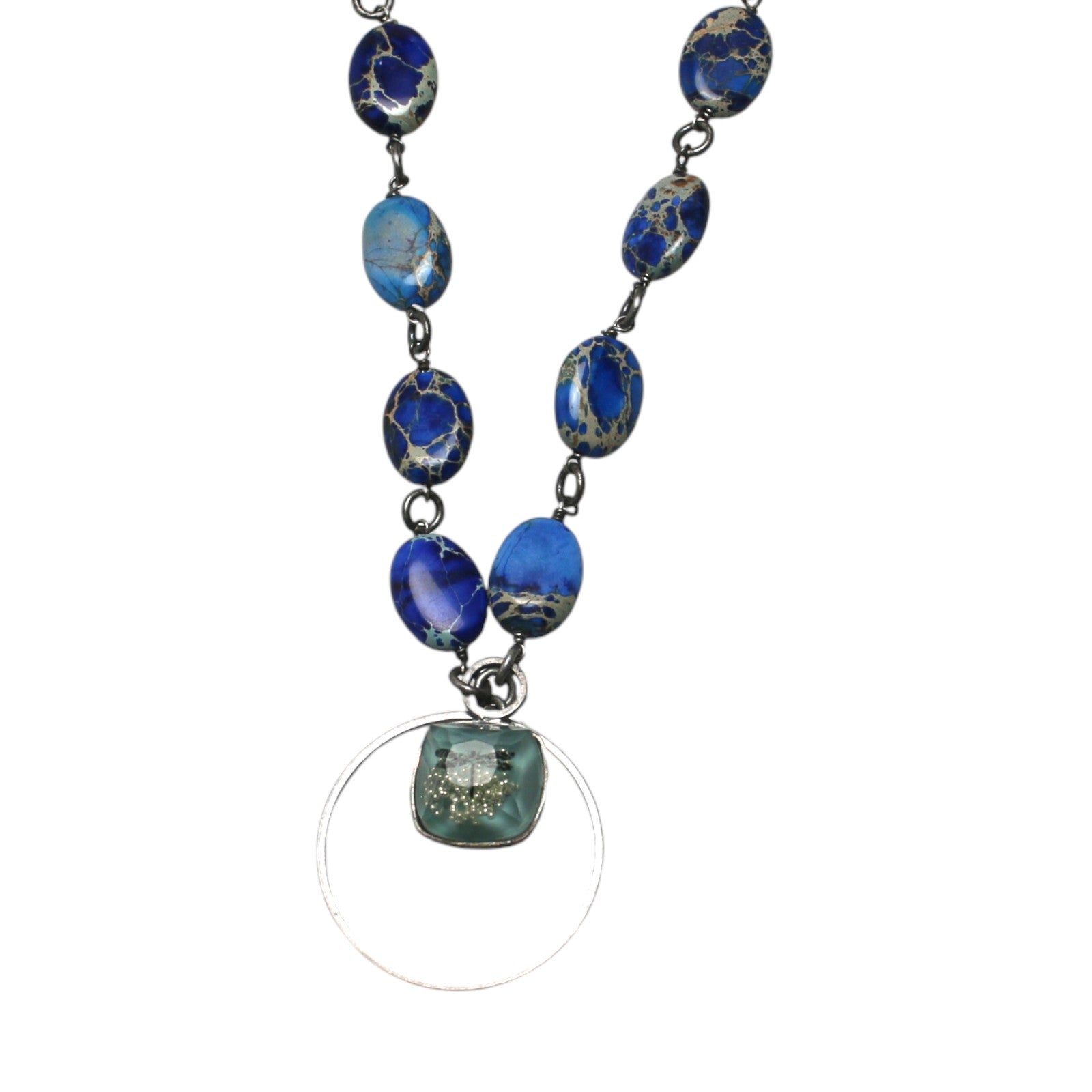 Glasses Holder Necklace Dragonfly Blue TAMARUSAN