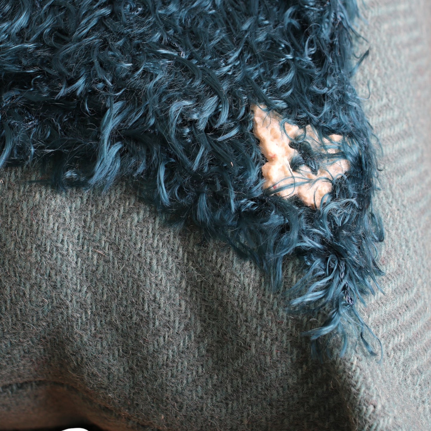 Cushion Knit Wool Butterfly Blue