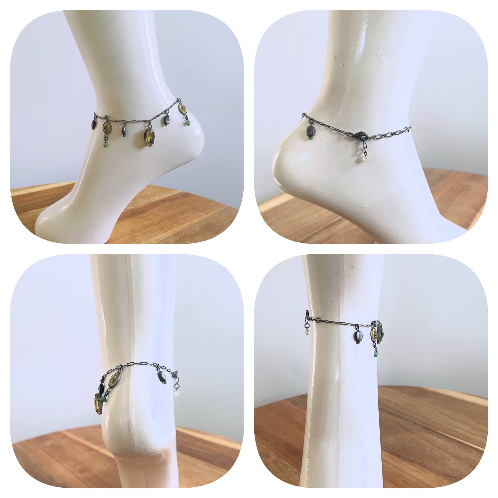 Anklet Grey Illustration Shell TAMARUSAN