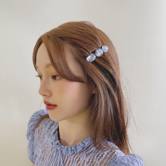 Small Barrette Light Blue Gecko TAMARUSAN
