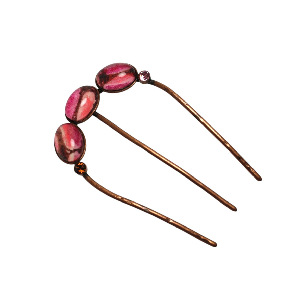 Comb Pink Oval Firefly Pattern TAMARUSAN