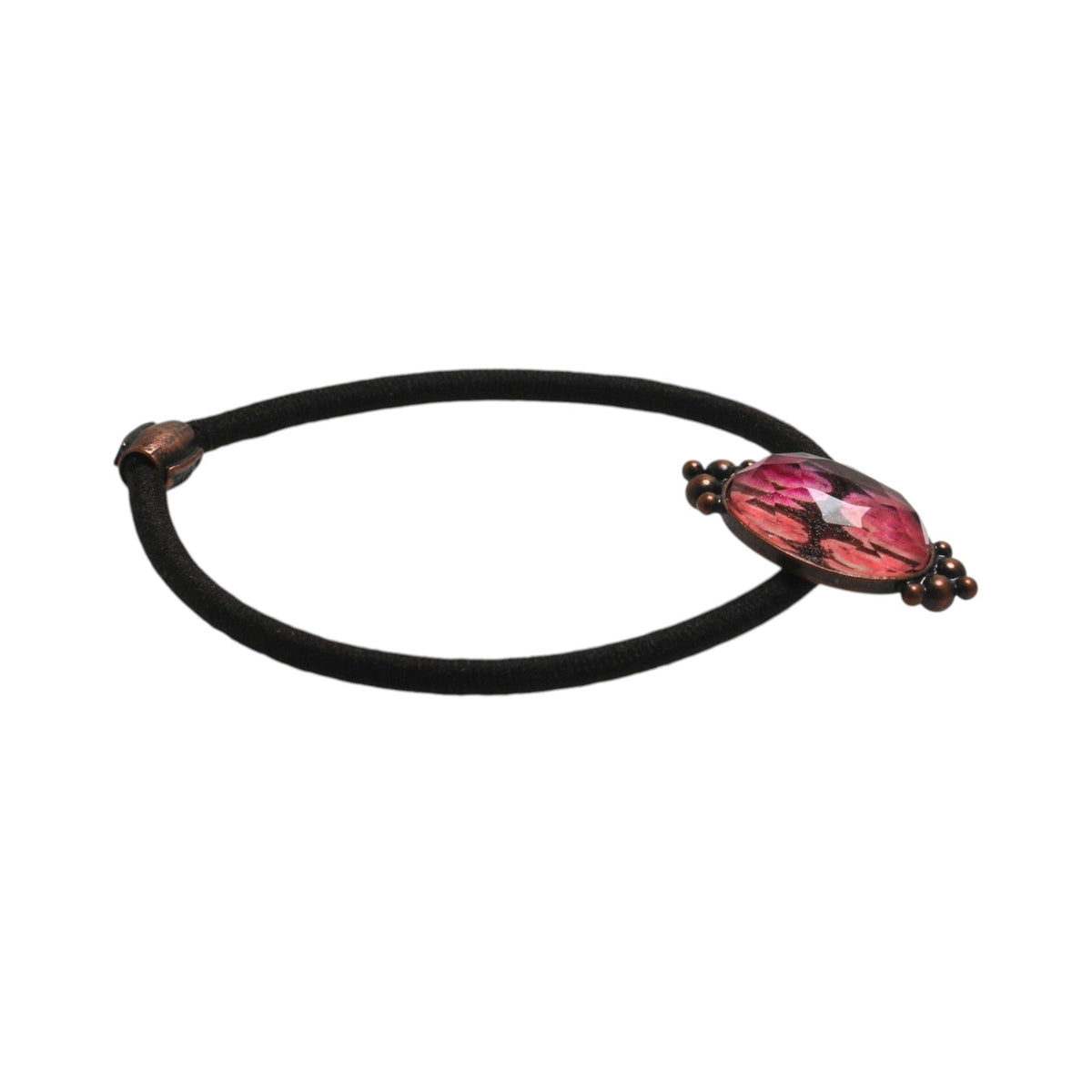 Hair Tie Pink Oval Antique Style TAMARUSAN