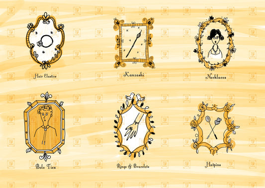 Portraits of Framed Jewelry TAMARUSAN