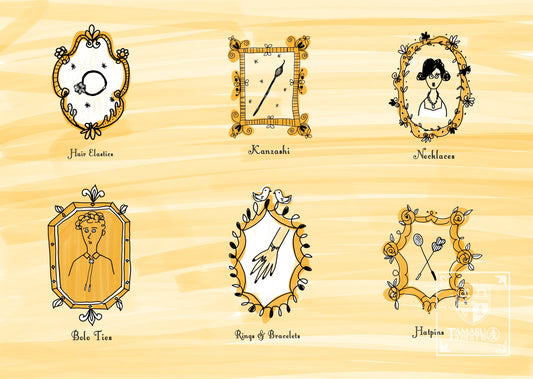 Portraits of Framed Jewelry TAMARUSAN