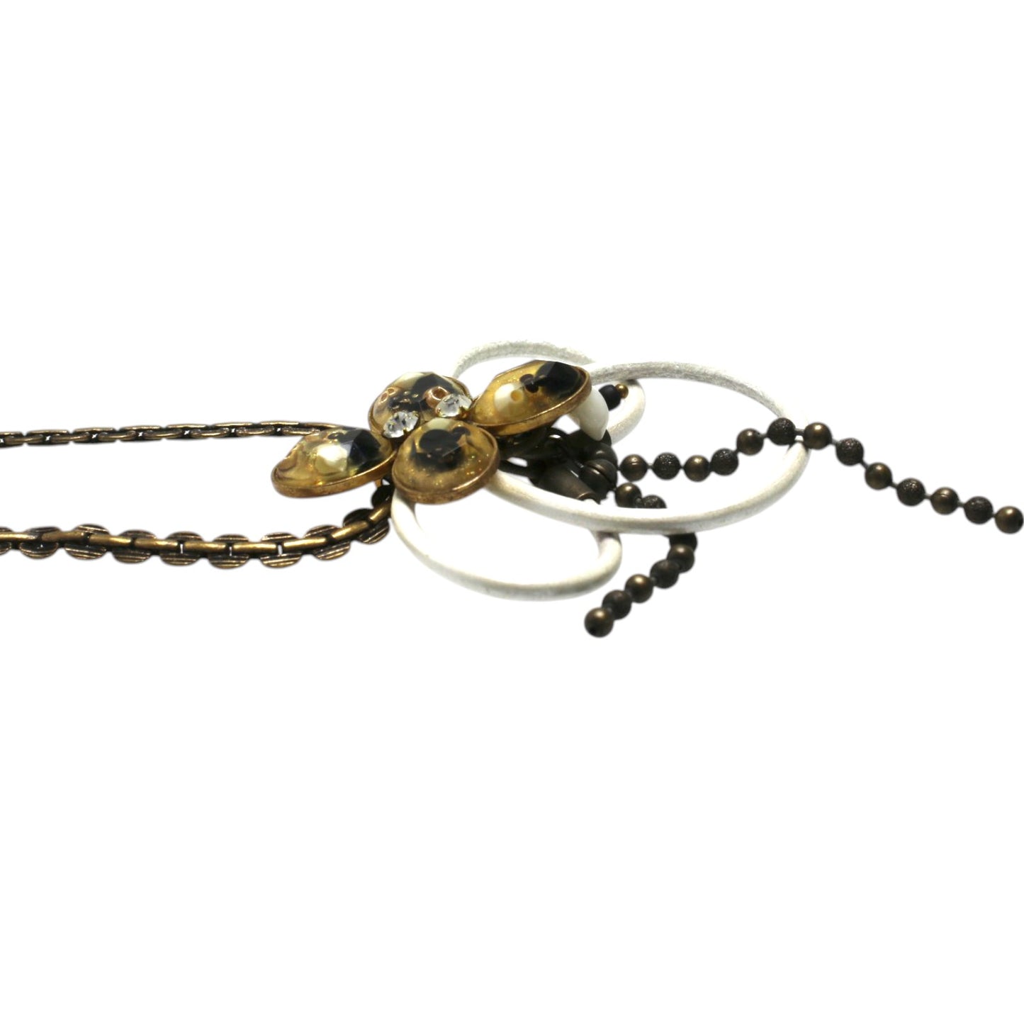 Haorihimo Beige Bracelet Leather