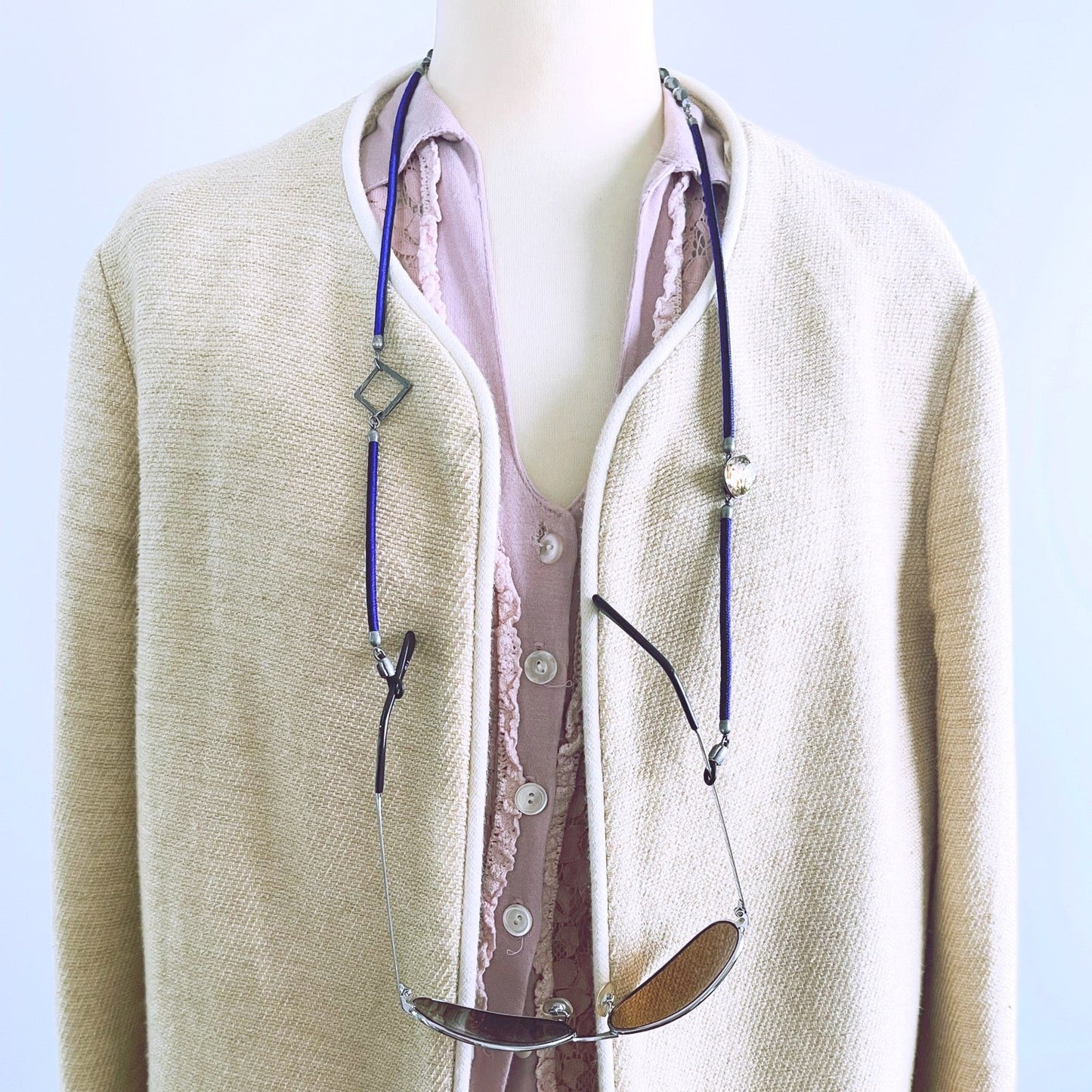 Eyeglass Chain Purple Tiger Beetle TAMARUSAN