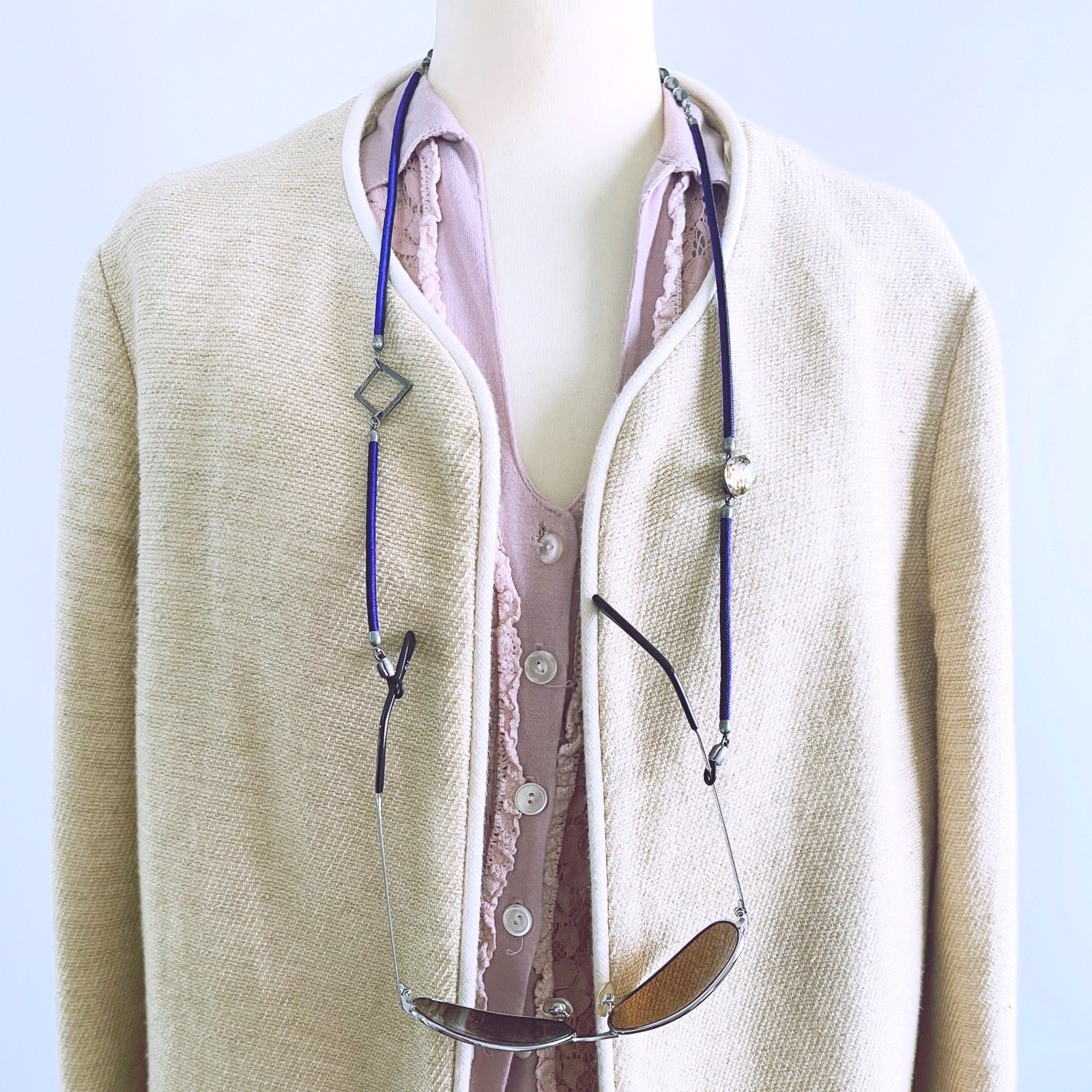 Eyeglass Chain Purple Tiger Beetle TAMARUSAN