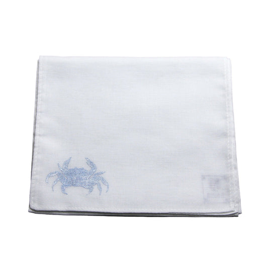 Handkerchief Crab Hand Print White TAMARUSAN