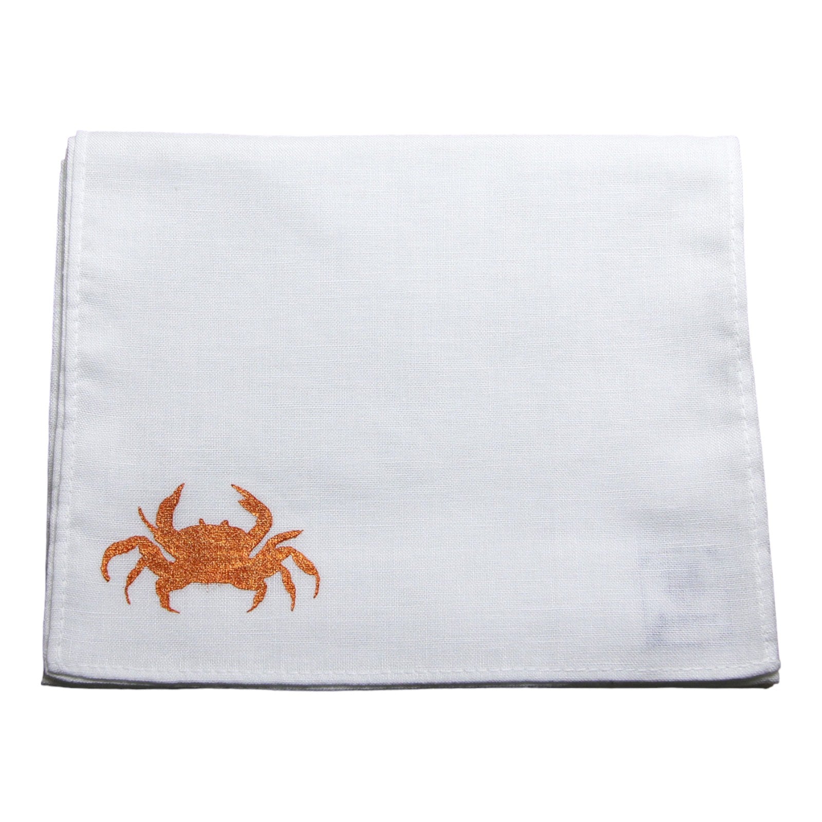 Handkerchief Crab Hand Print White TAMARUSAN