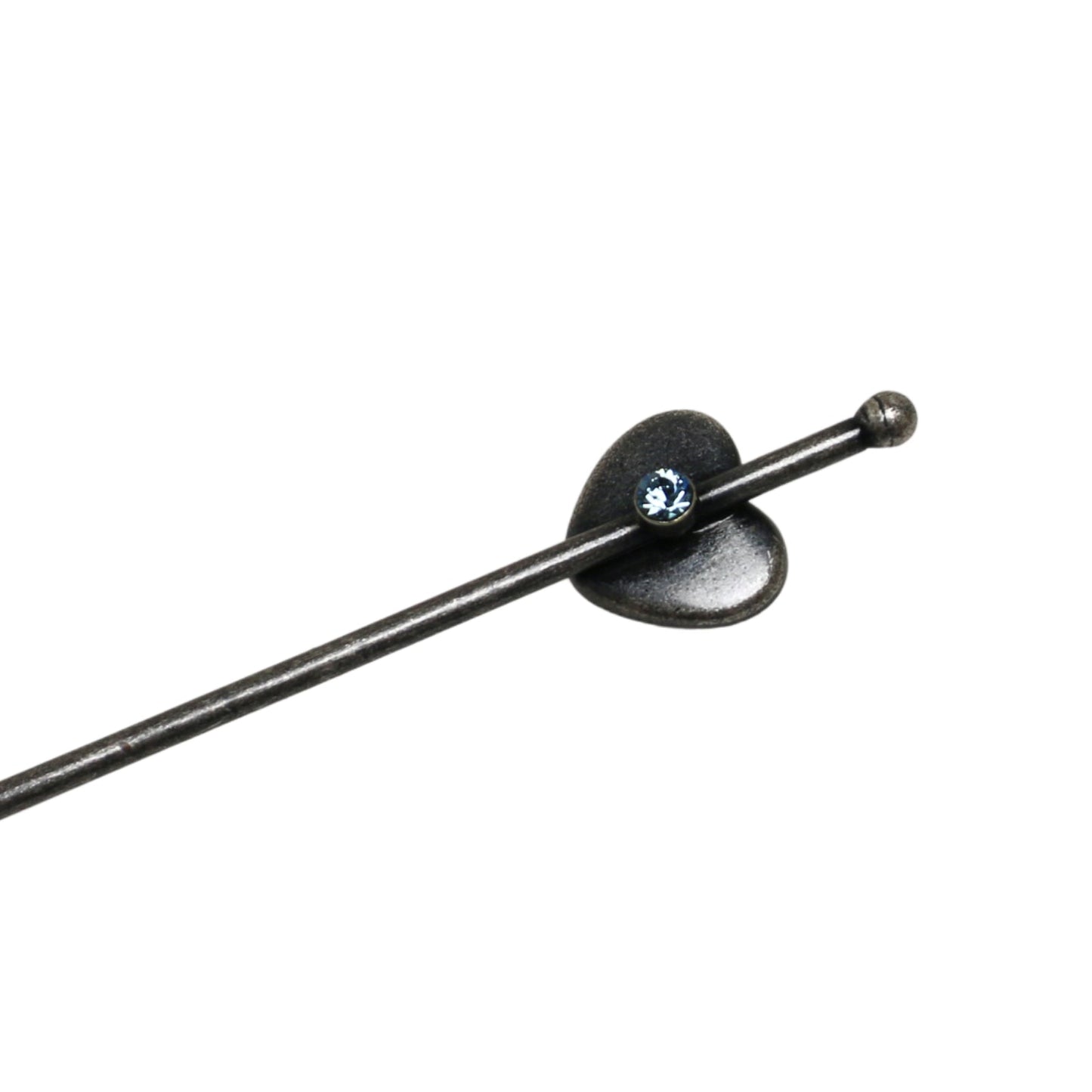 Short Hair Stick Heart Light Blue Illustration TAMARUSAN