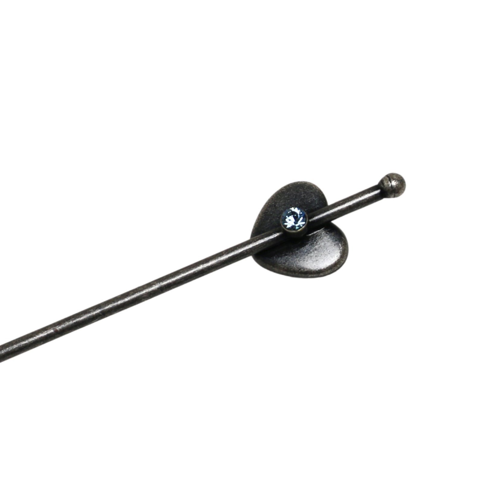 Short Hair Stick Heart Light Blue Illustration TAMARUSAN