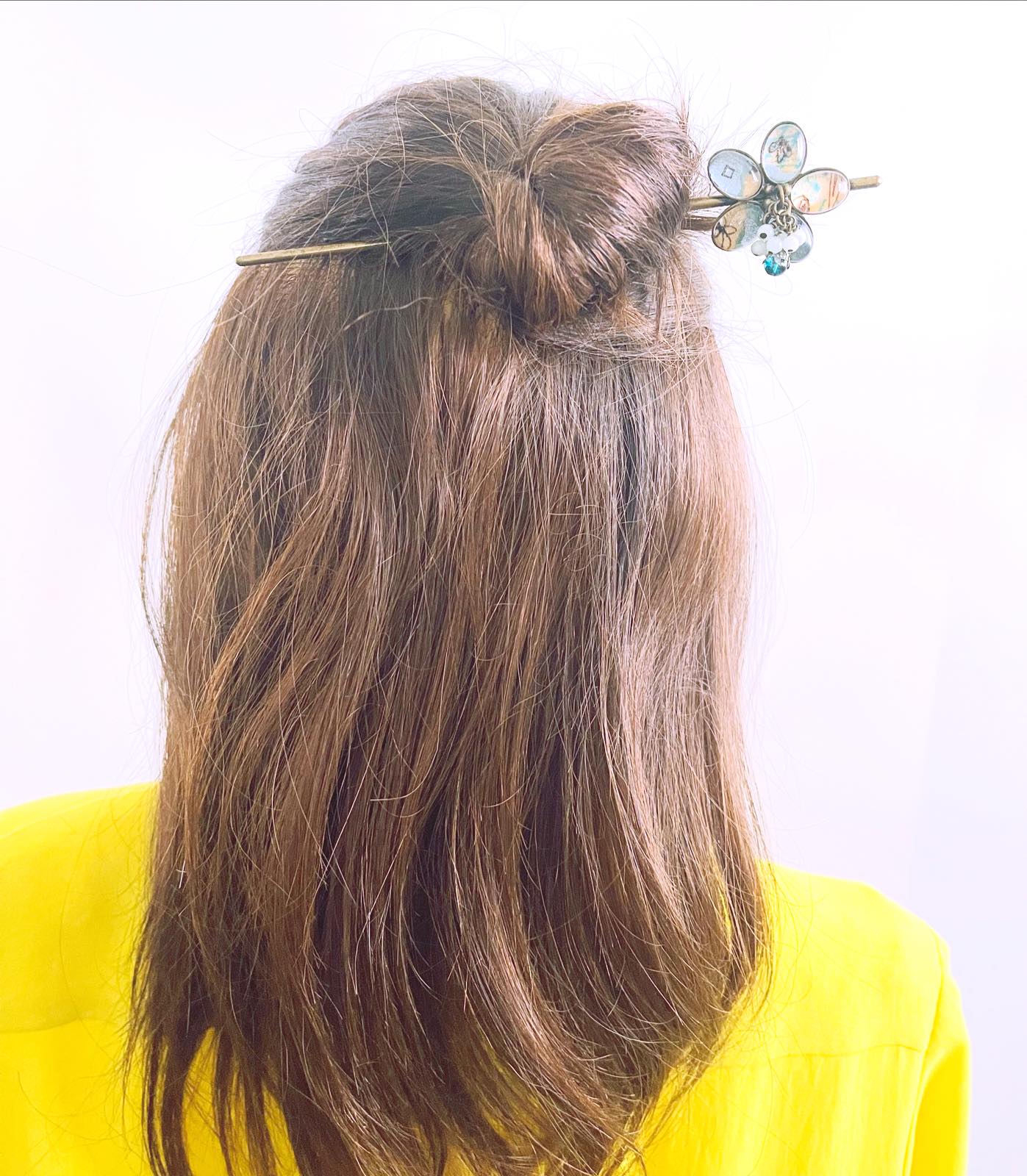 Kanzashi Flower Light Blue Jadeite TAMARUSAN